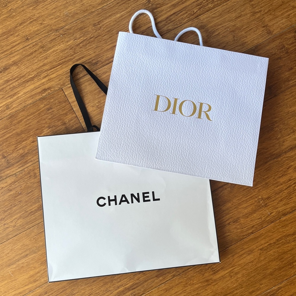 Dior + Chanel shopping bags - selling as a bundle